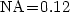 ${\rm NA}\kern-2pt =\kern-2pt 0.12$