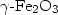 $\gamma\hbox{-}{\rm Fe}_2{\rm O}_3$
