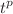 $$t^{p}$$