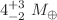 $$4^{+3}_{-2}~M_{\oplus }$$