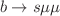$$b \rightarrow s \mu \mu$$