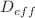 $$D_{eff}$$