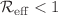 $${\mathcal {R}}_\textrm{eff}<1$$