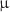 Mathematical equation: $$\upmu $$