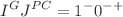 Mathematical equation: $$I^G J^{PC}= 1^- 0^{-+}$$